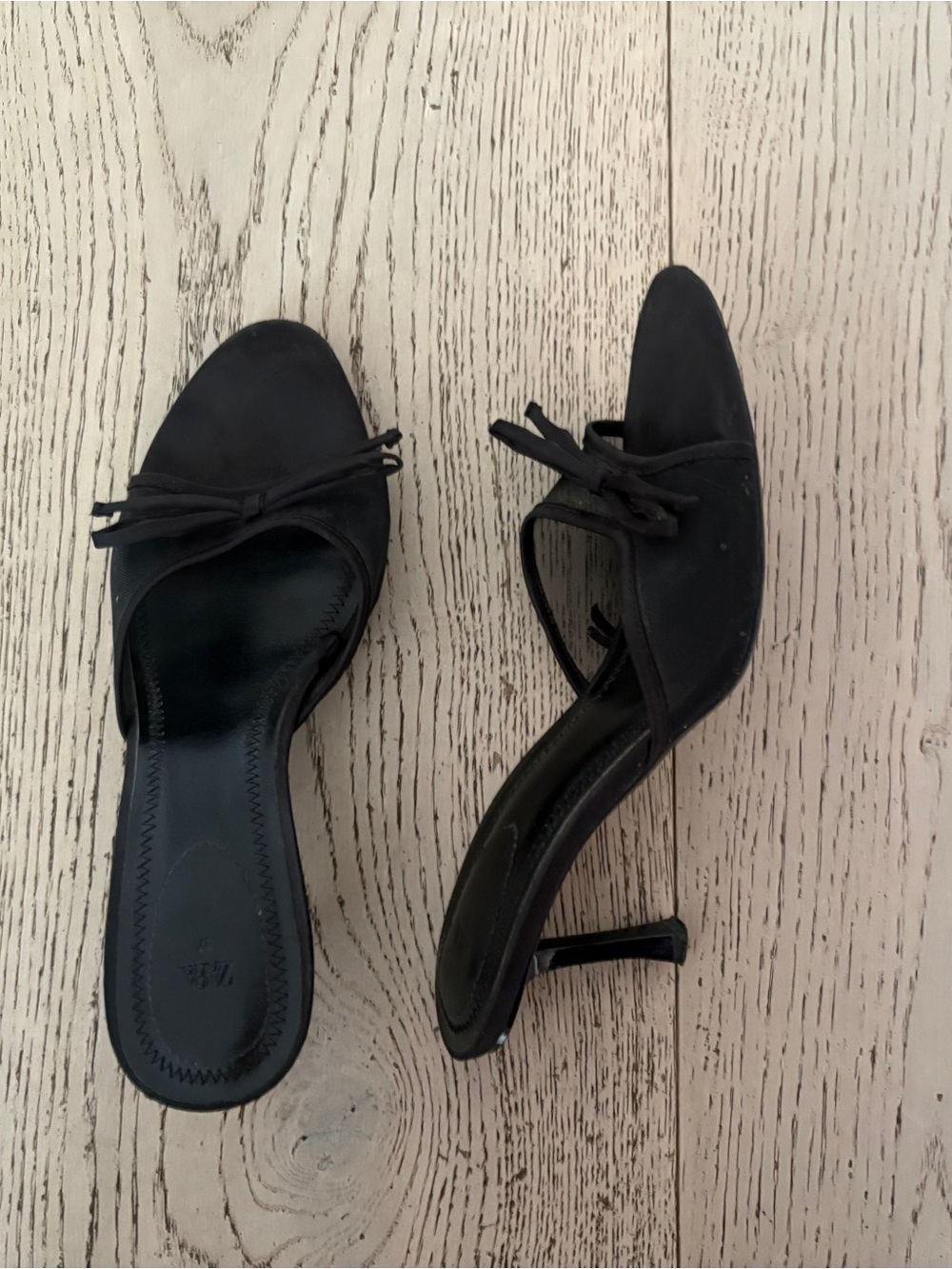 Zara Mesh Bow Heels